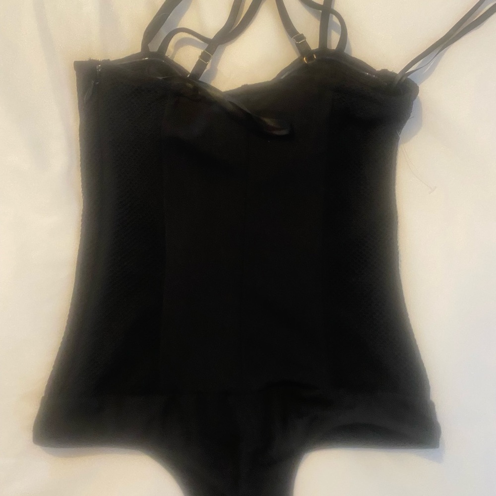 Black BeBe sexy corset top